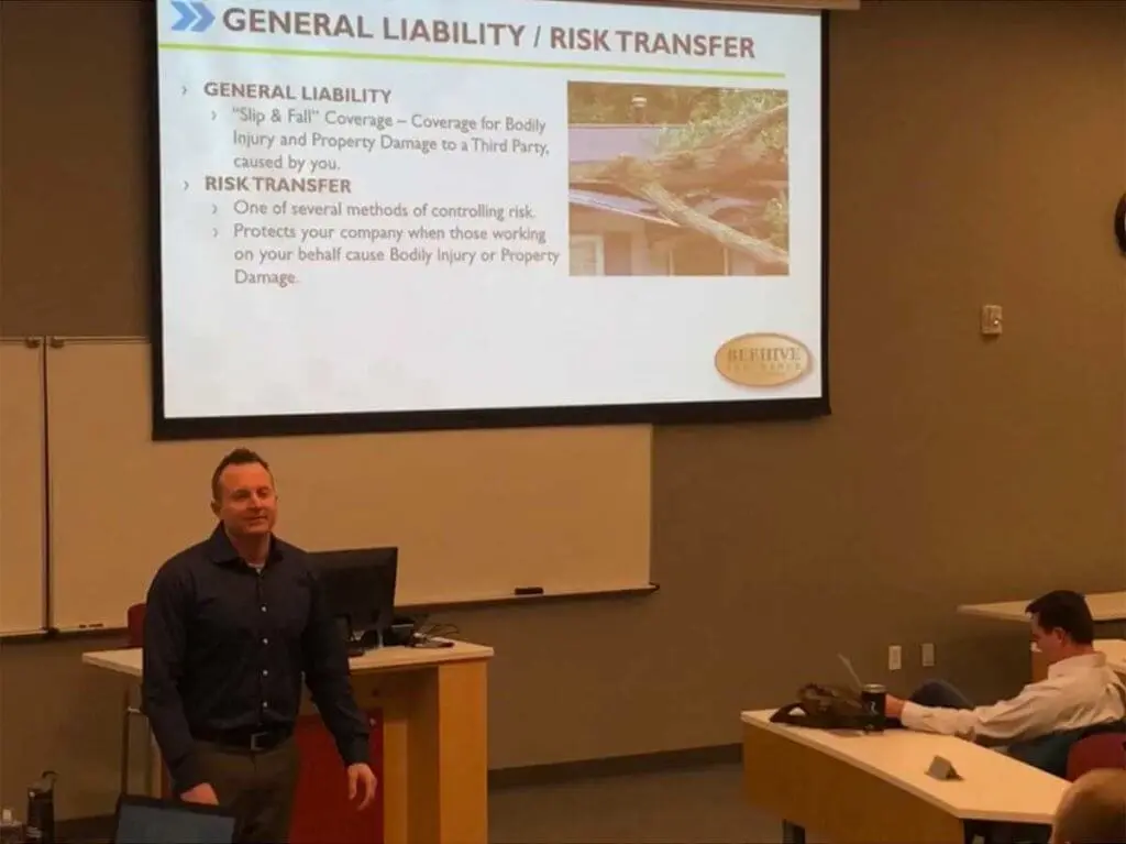 Brady Thorn Teaching his Managing Risk for Real Estate Developers 