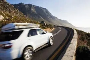 SUV on Mountain Pass
