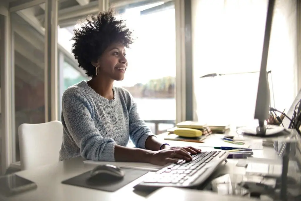 Woman at Desk